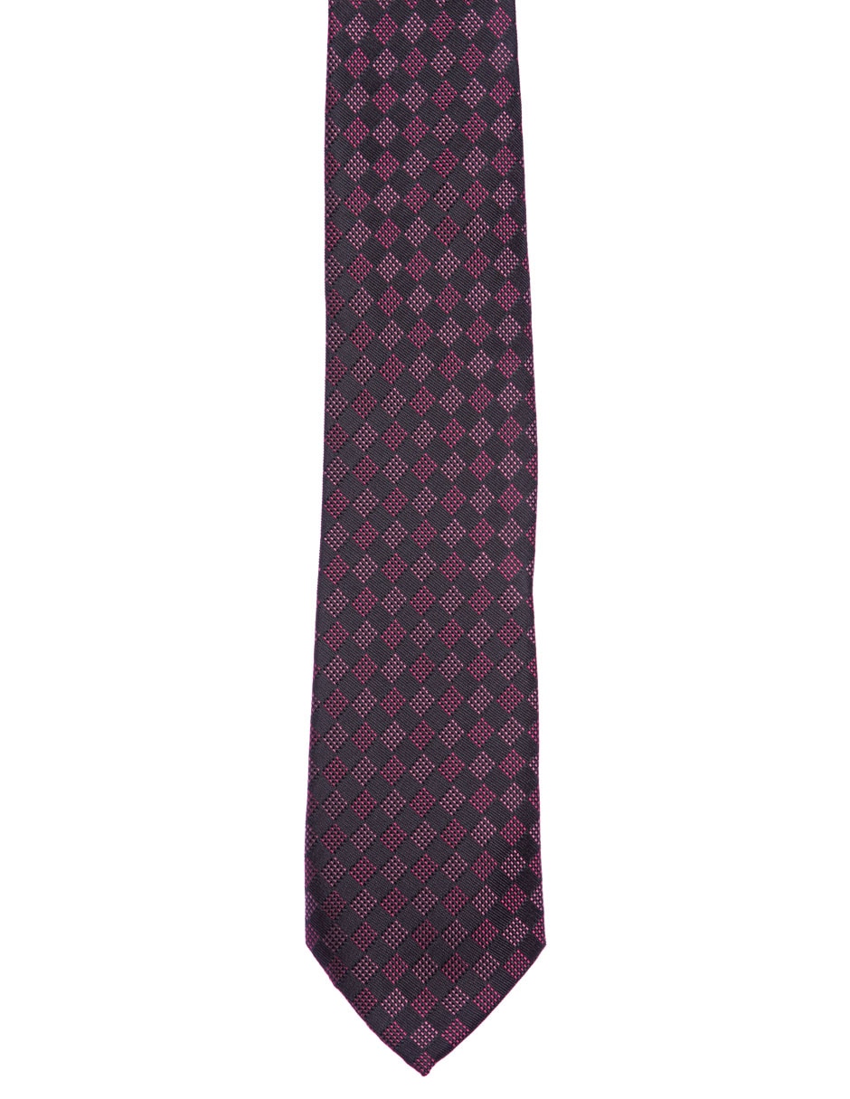 Corbata Marco Fontana regular estampado a cuadros para hombre