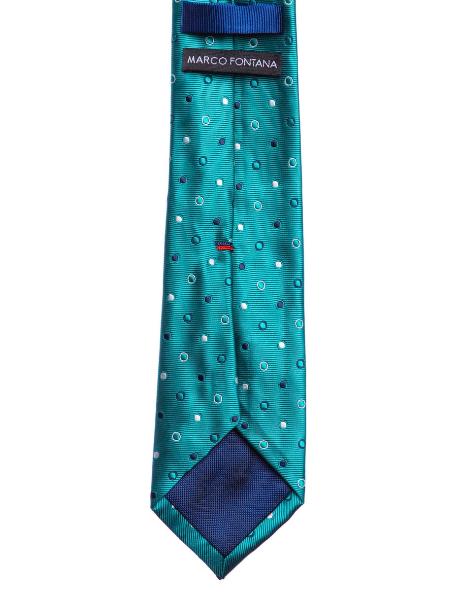 Corbata regular estampado lunares para hombre 2