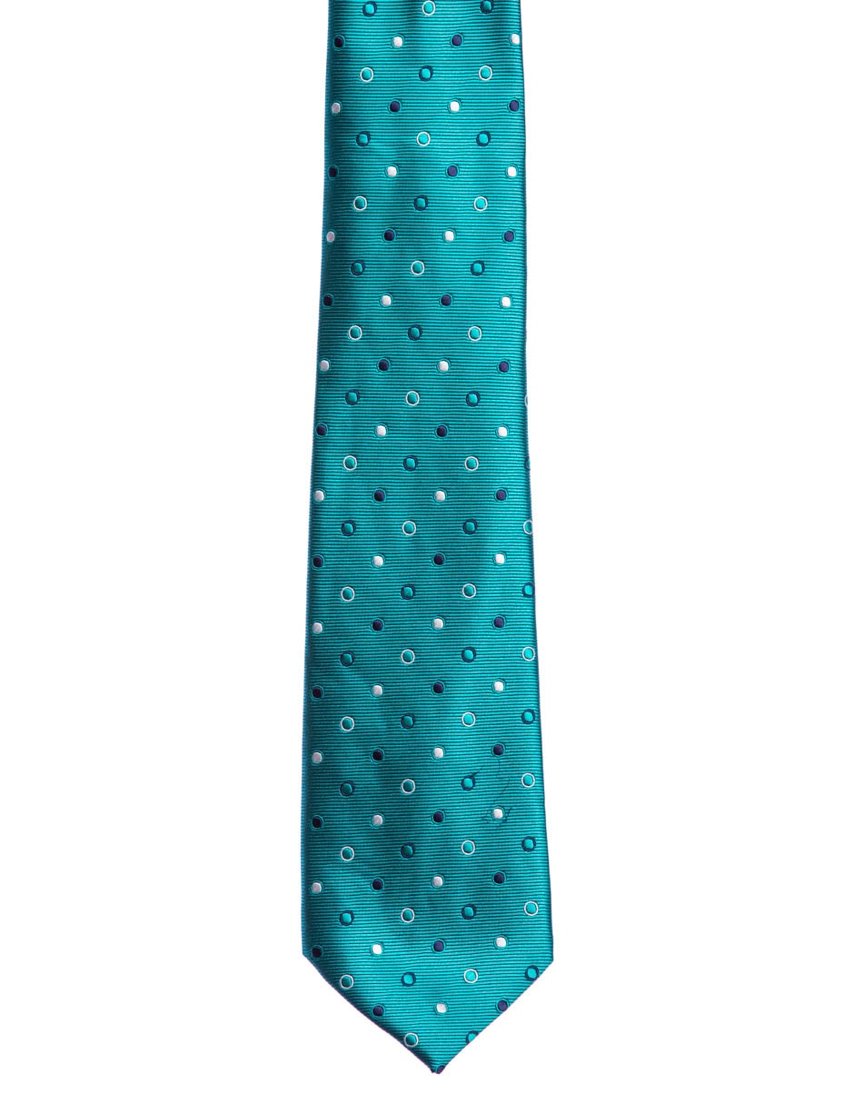 Corbata regular estampado lunares para hombre 3