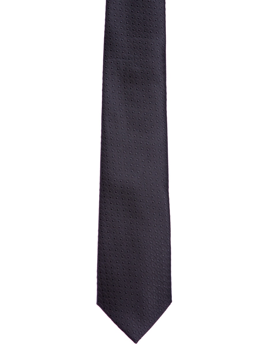 Corbata regular estampado lunares para hombre