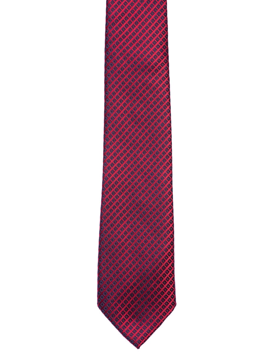 Corbata regular estampado a cuadros para hombre 3