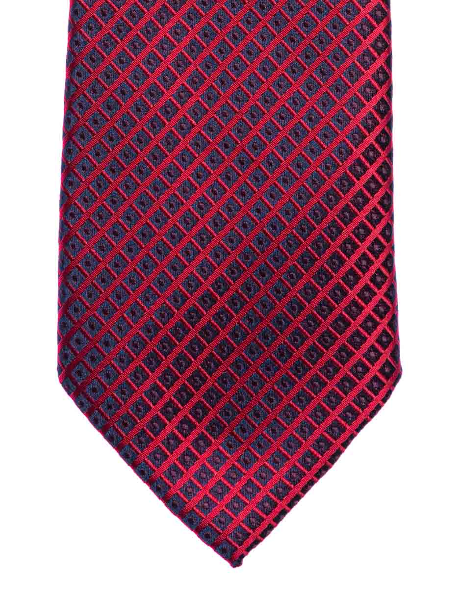Corbata regular estampado a cuadros para hombre