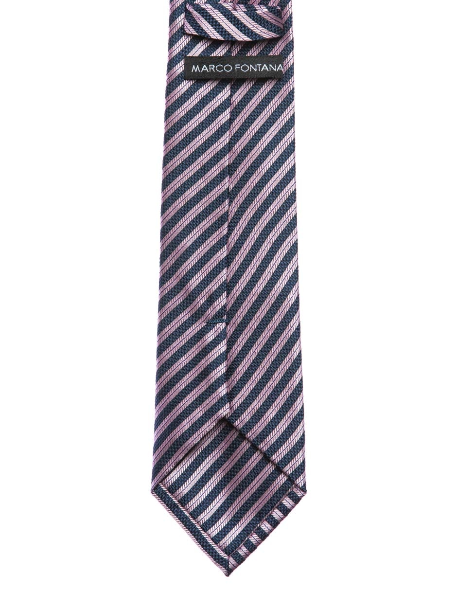 Corbata regular estampado a rayas para hombre