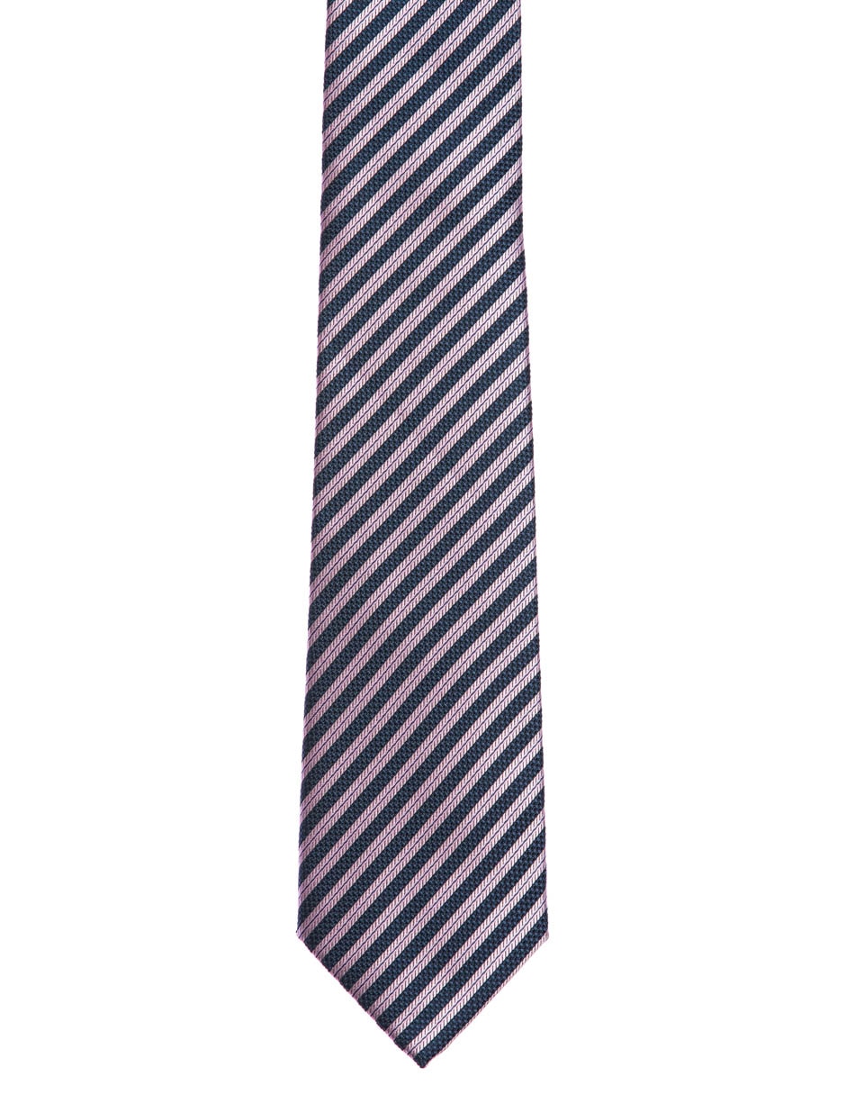 Corbata regular estampado a rayas para hombre