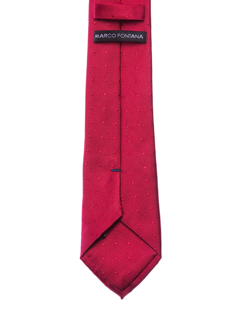 Corbata Marco Fontana regular estampado a cuadros para hombre
