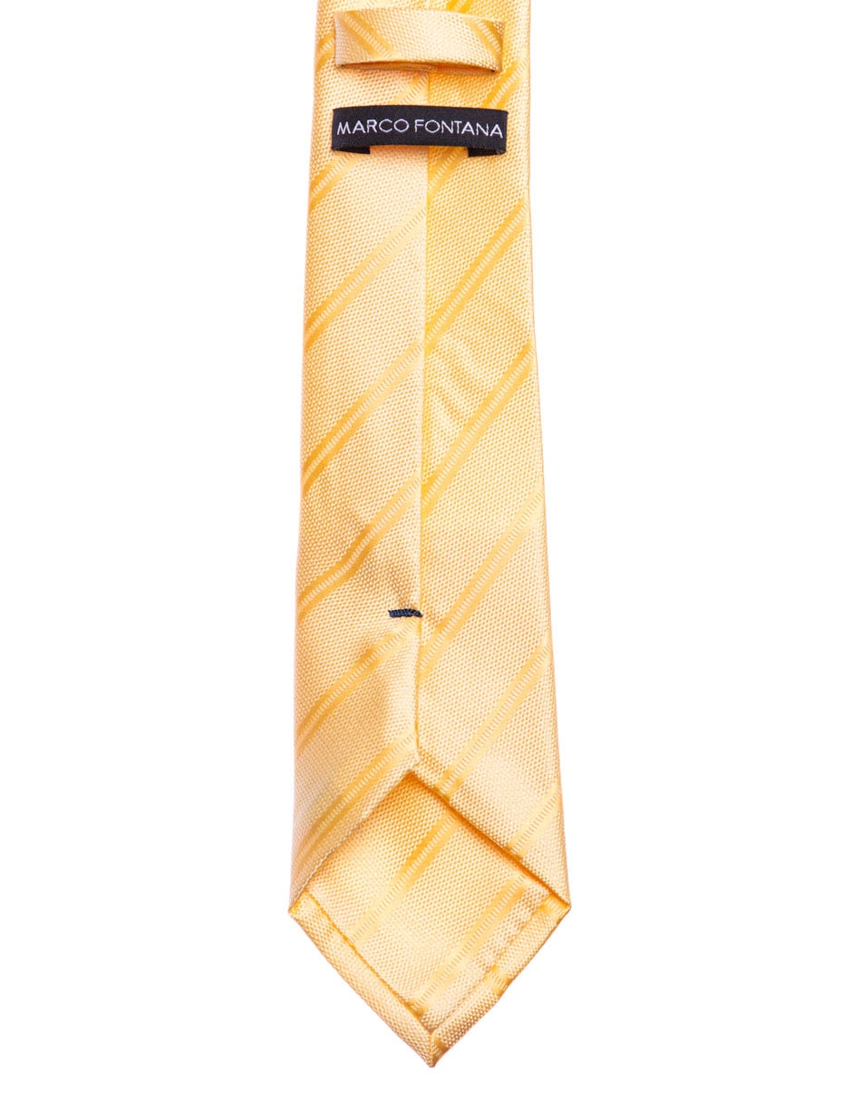 Corbata regular estampado a rayas para hombre 2
