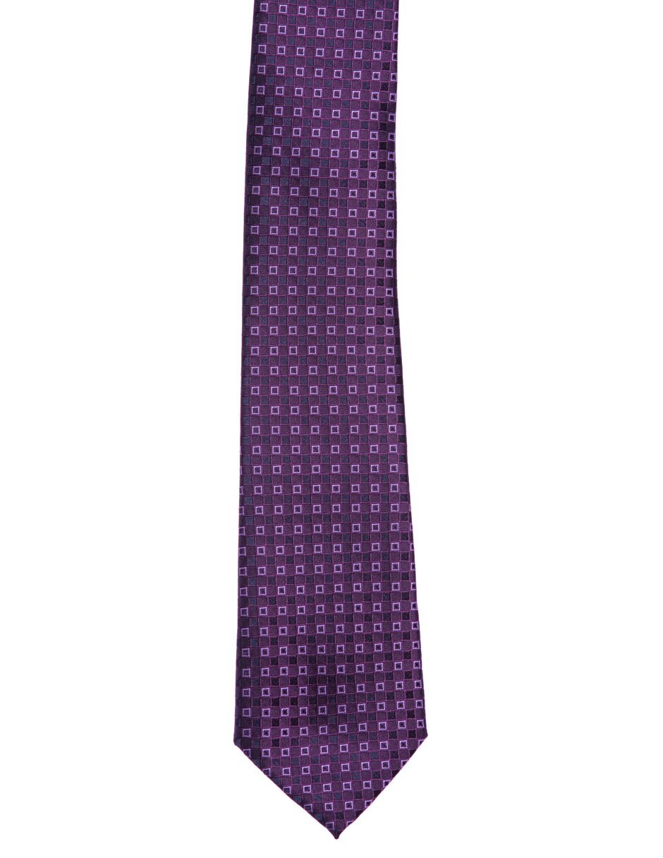 Corbata Marco Fontana regular estampado a cuadros para hombre