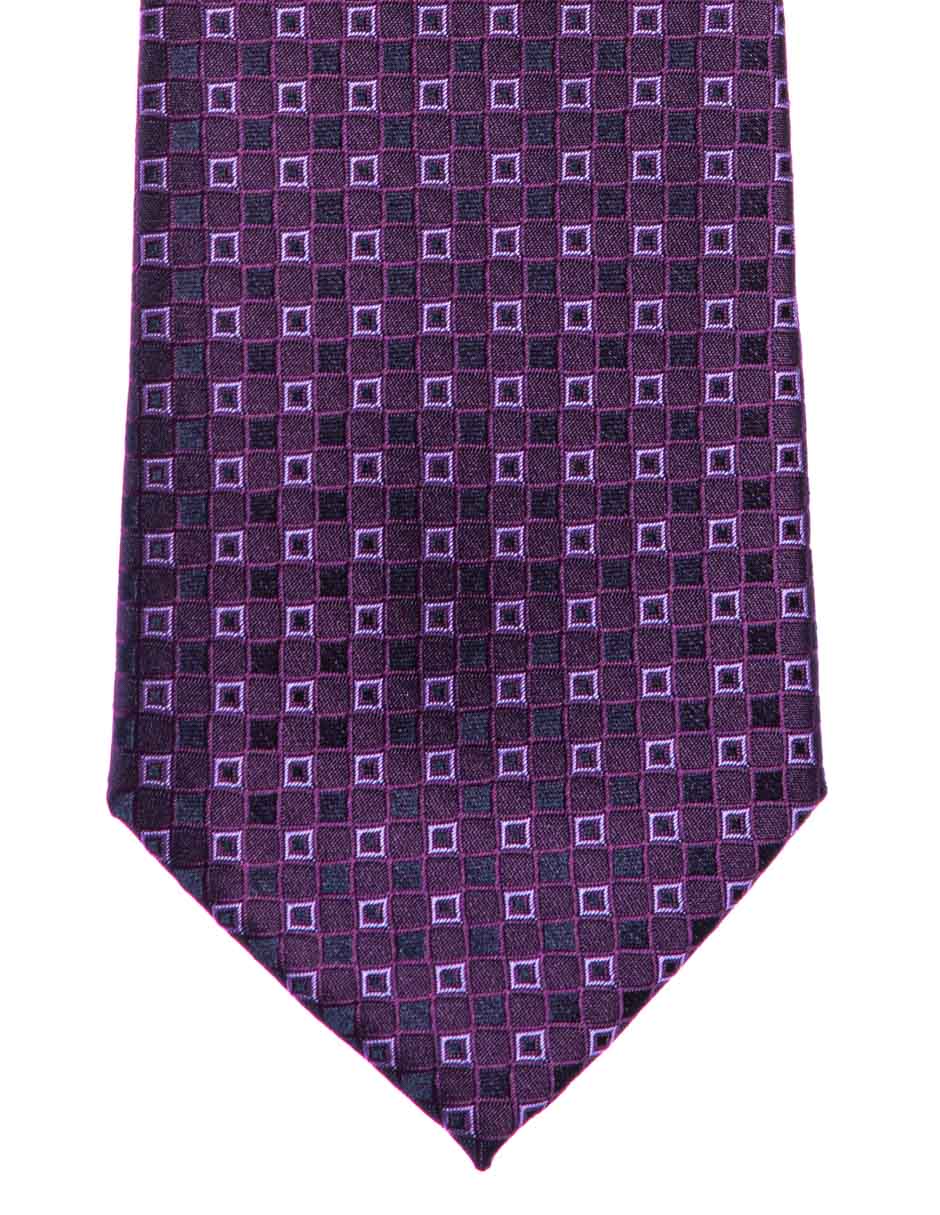 Corbata Marco Fontana regular estampado a cuadros para hombre