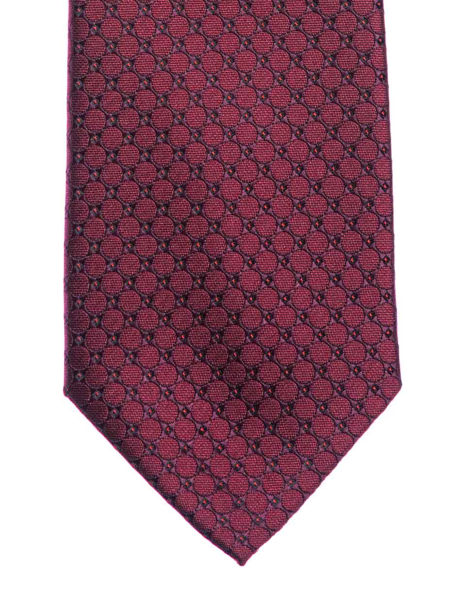 Corbata regular estampado lunares para hombre