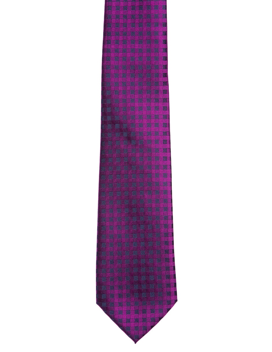 Corbata Marco Fontana regular estampado a cuadros para hombre