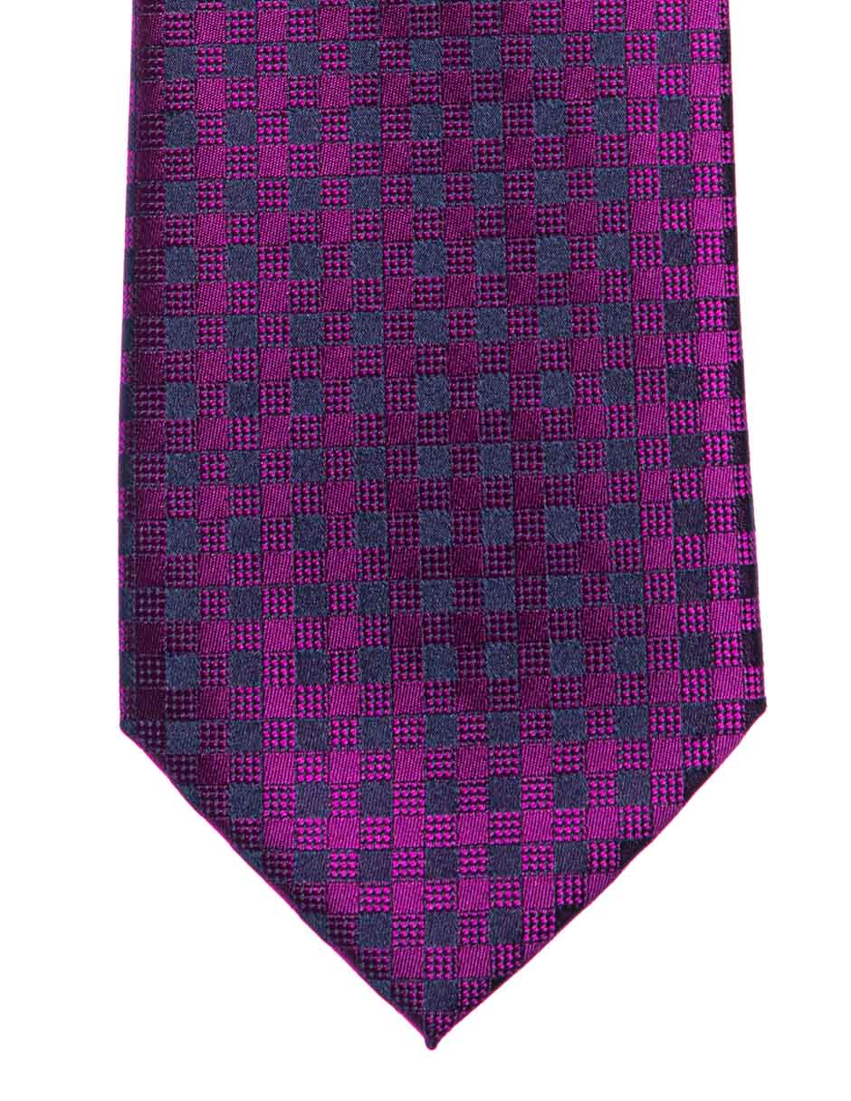 Corbata Marco Fontana regular estampado a cuadros para hombre