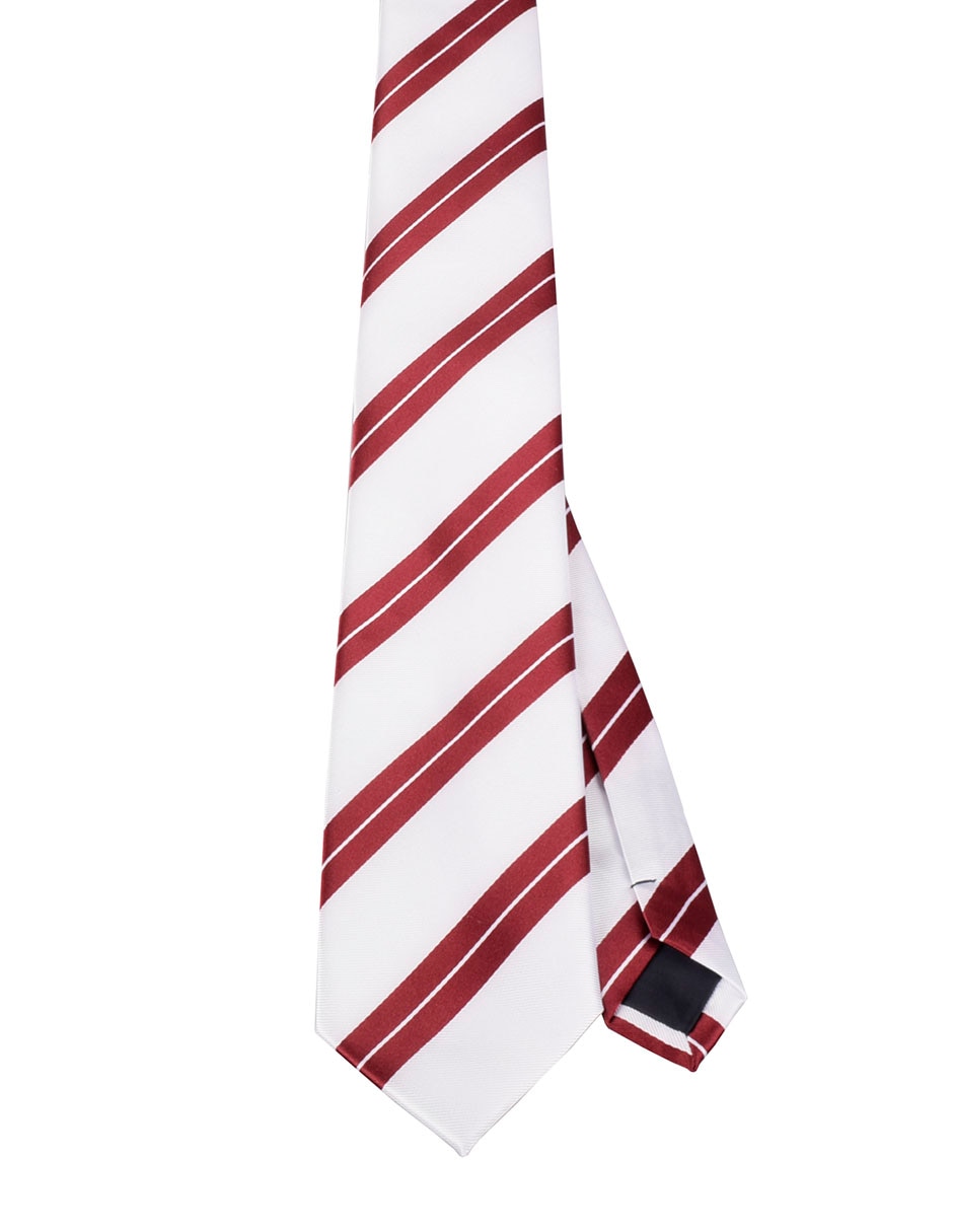 Corbata regular estampado a rayas para hombre