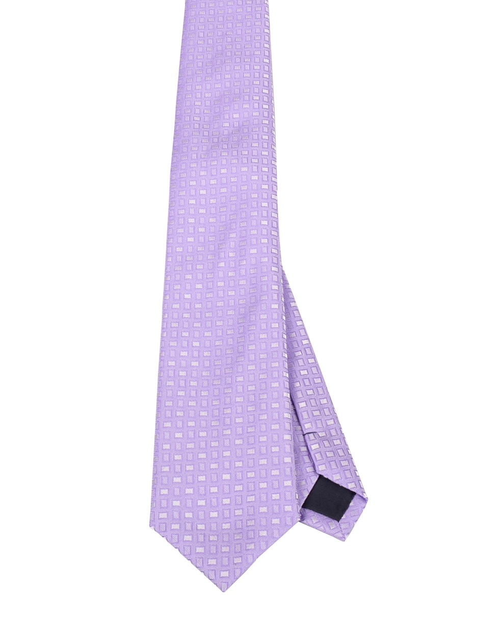 Corbata regular estampado a cuadros para hombre