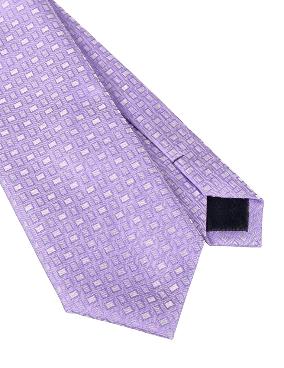 Corbata regular estampado a cuadros para hombre 2