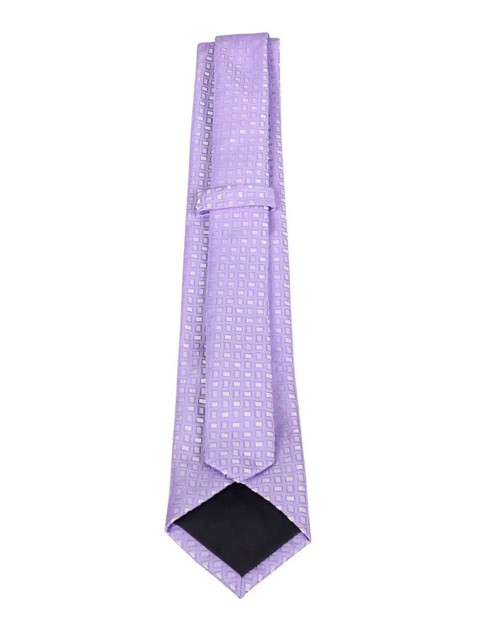 Corbata regular estampado a cuadros para hombre 3