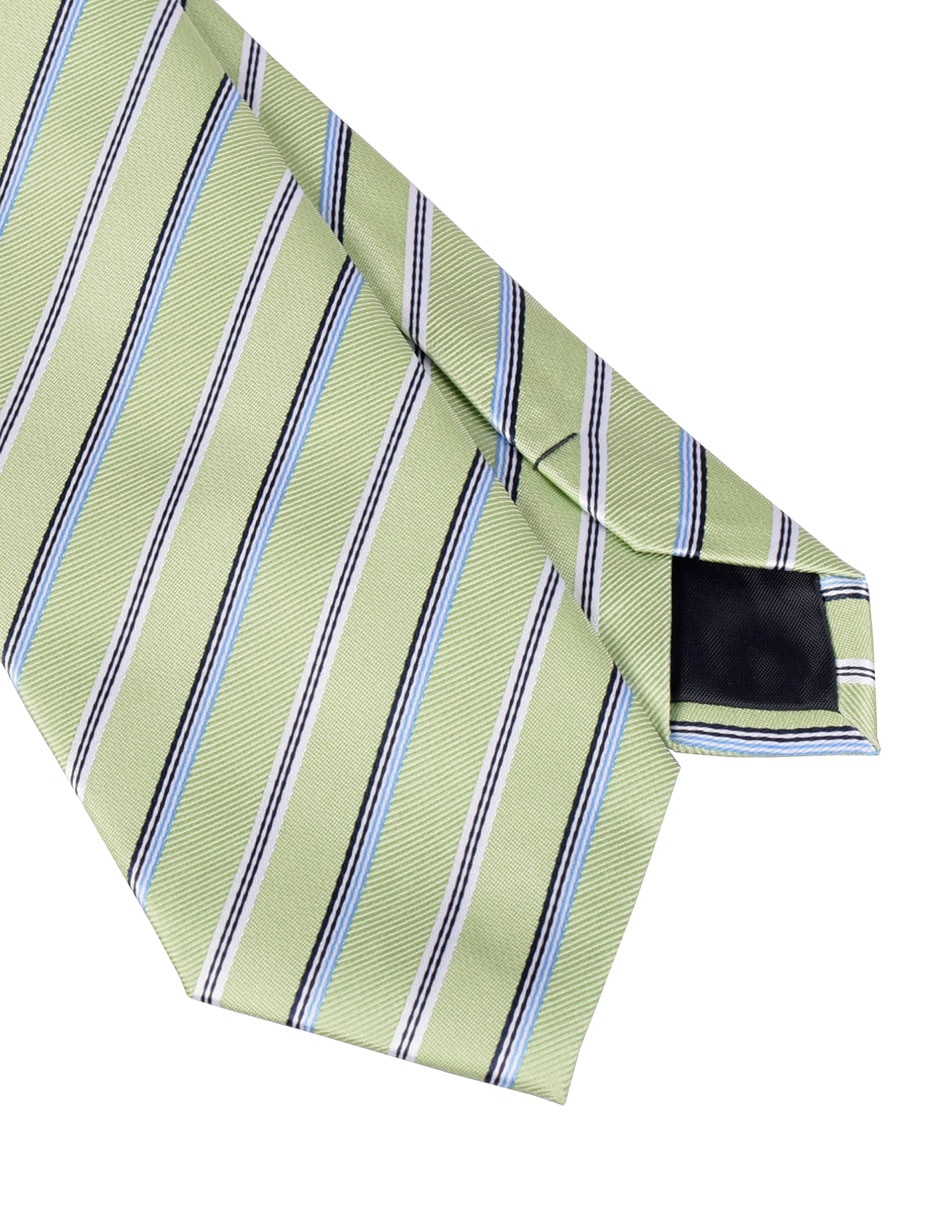 Corbata regular estampado a rayas para hombre 2