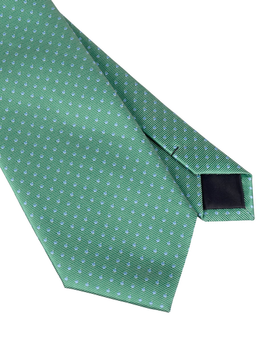 Corbata regular estampado lunares para hombre