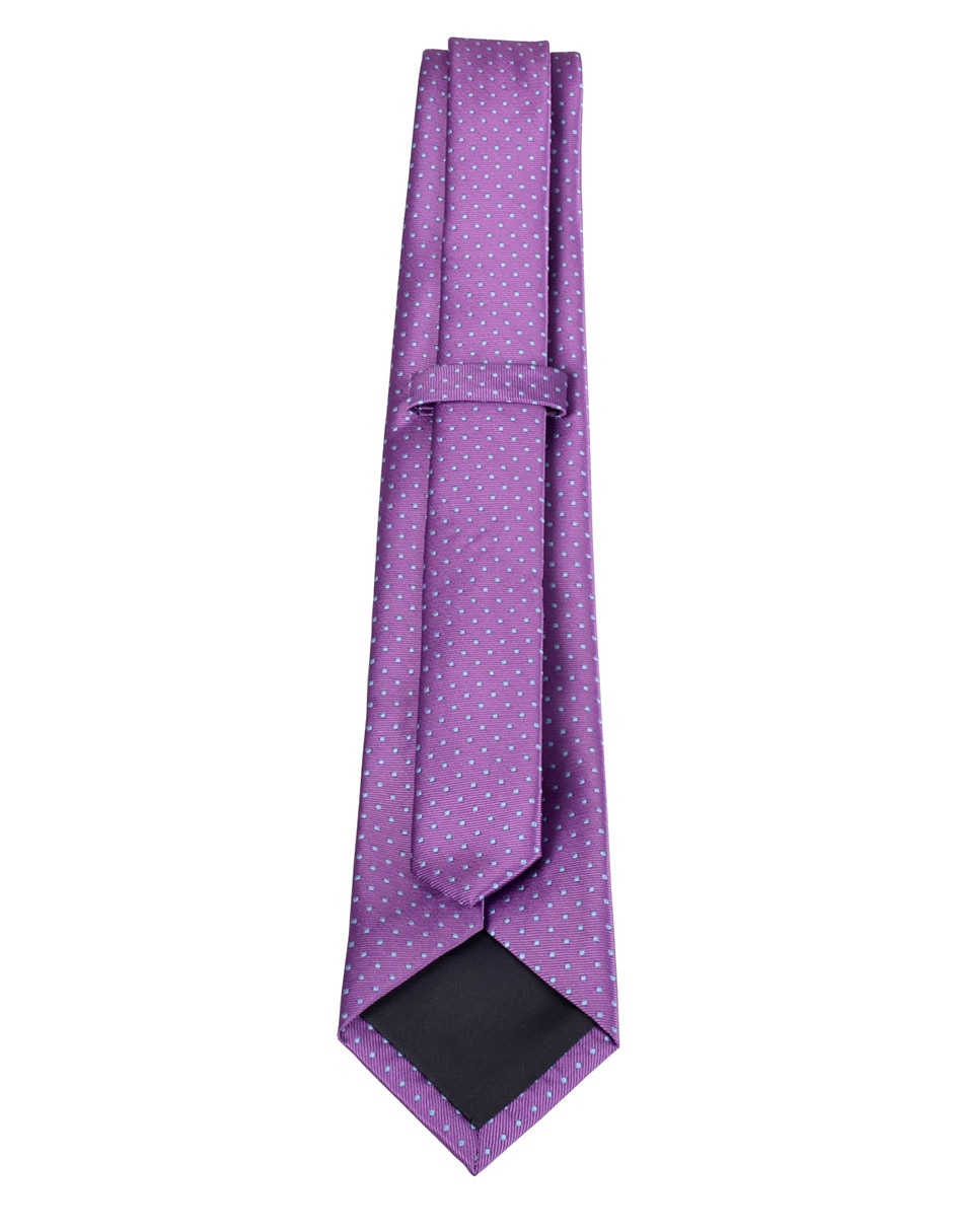 Corbata regular estampado lunares para hombre 2