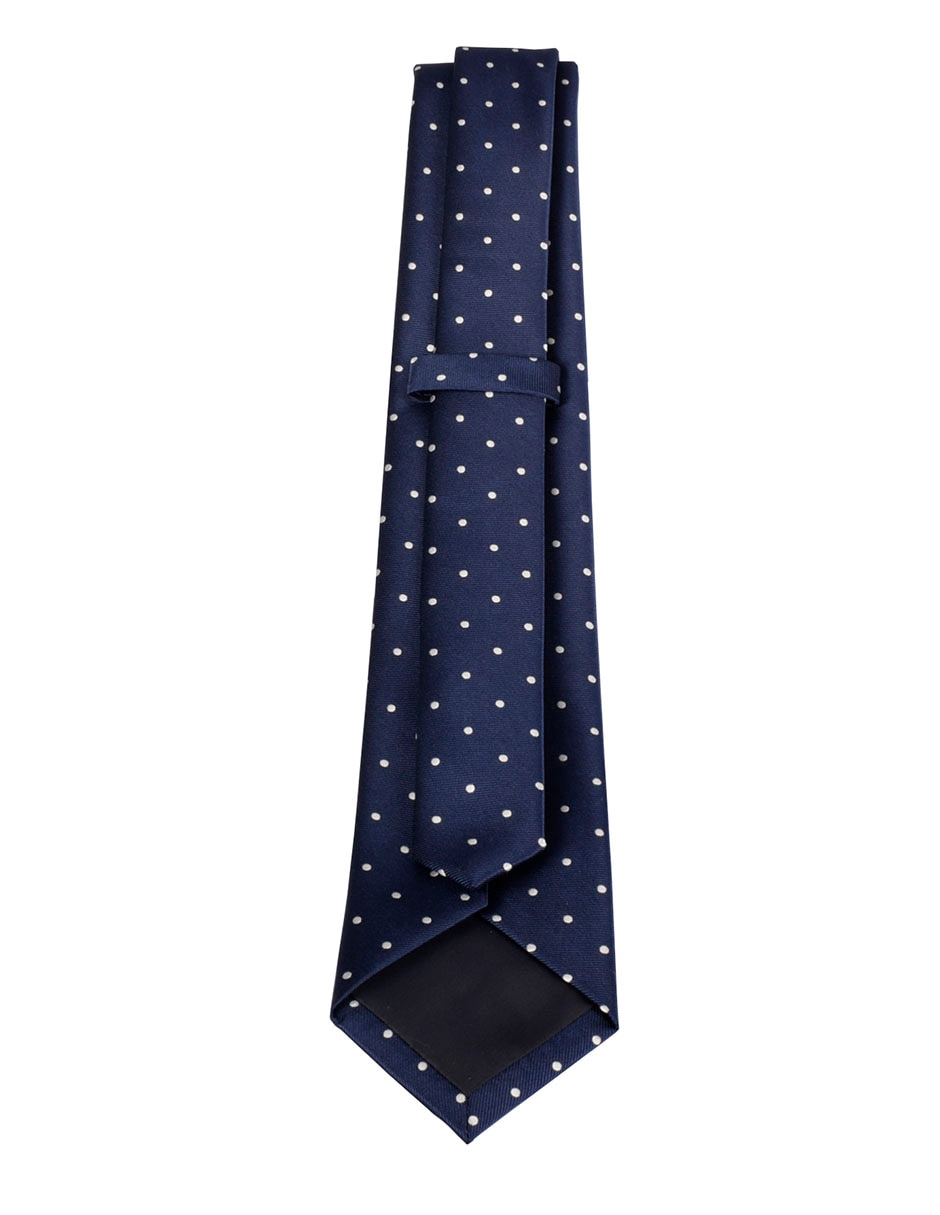 Corbata regular estampado lunares para hombre 2
