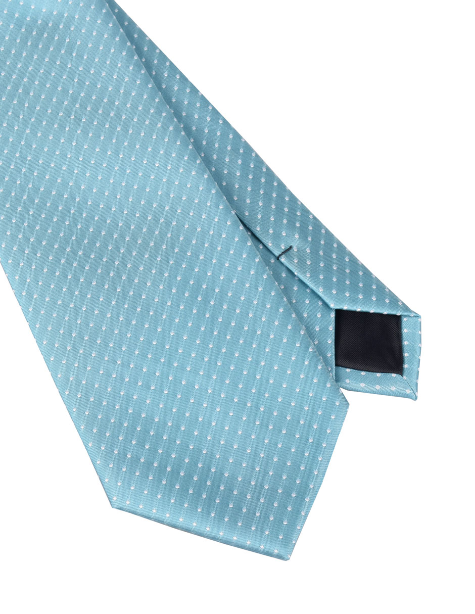 Corbata regular estampado lunares para hombre