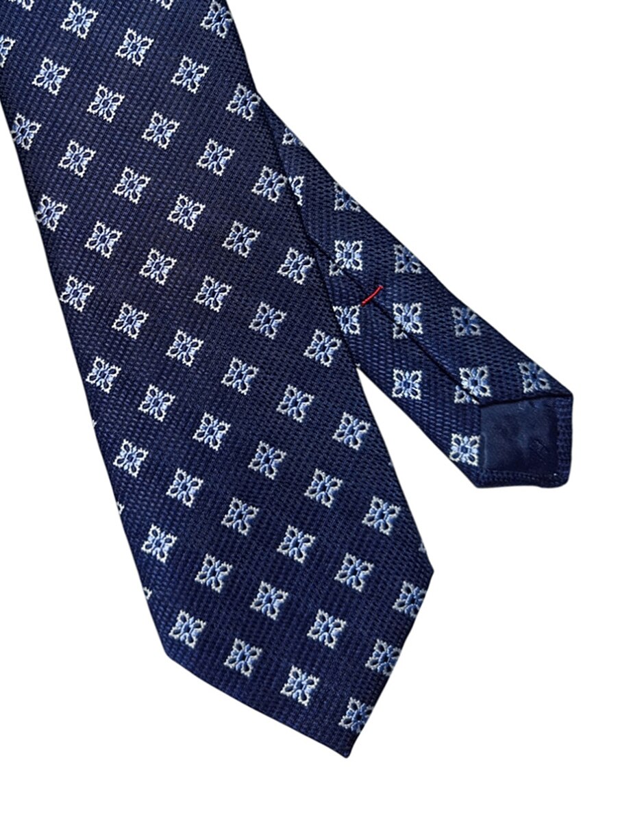 Corbata regular de seda estampado floral para Hombre 3