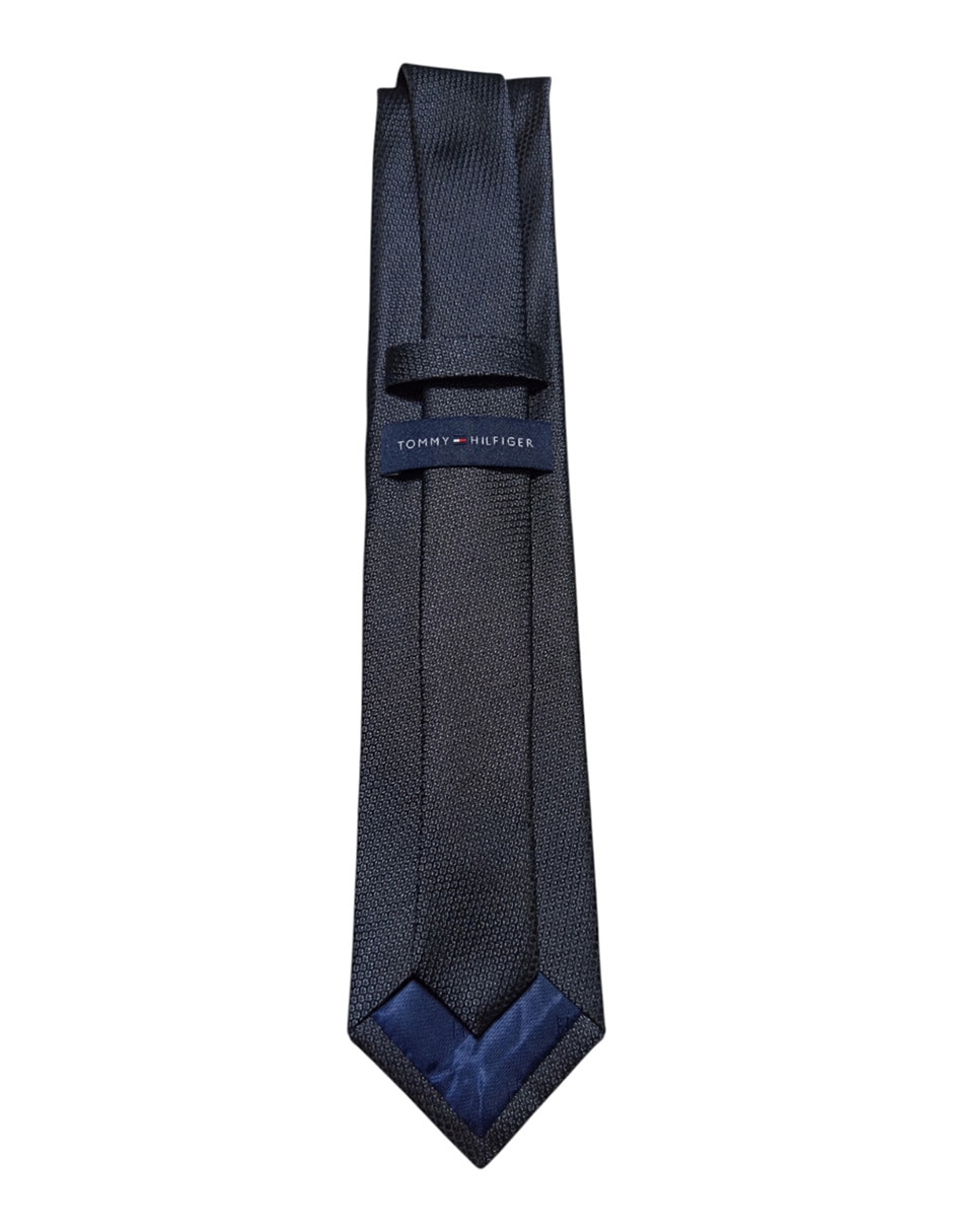 Corbata regular de seda estampado gráfico para hombre 2