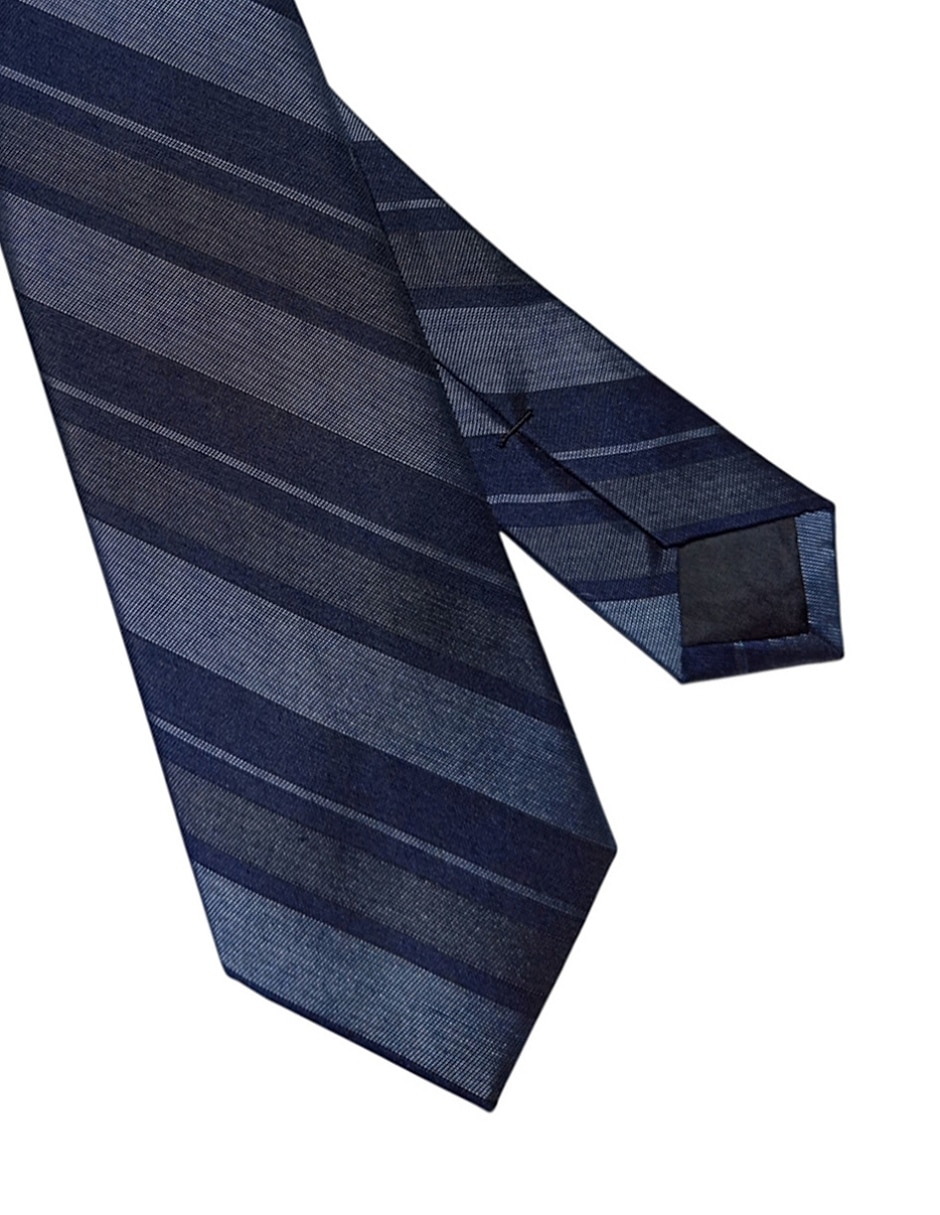 Corbata Ck regular de seda estampado a rayas para hombre