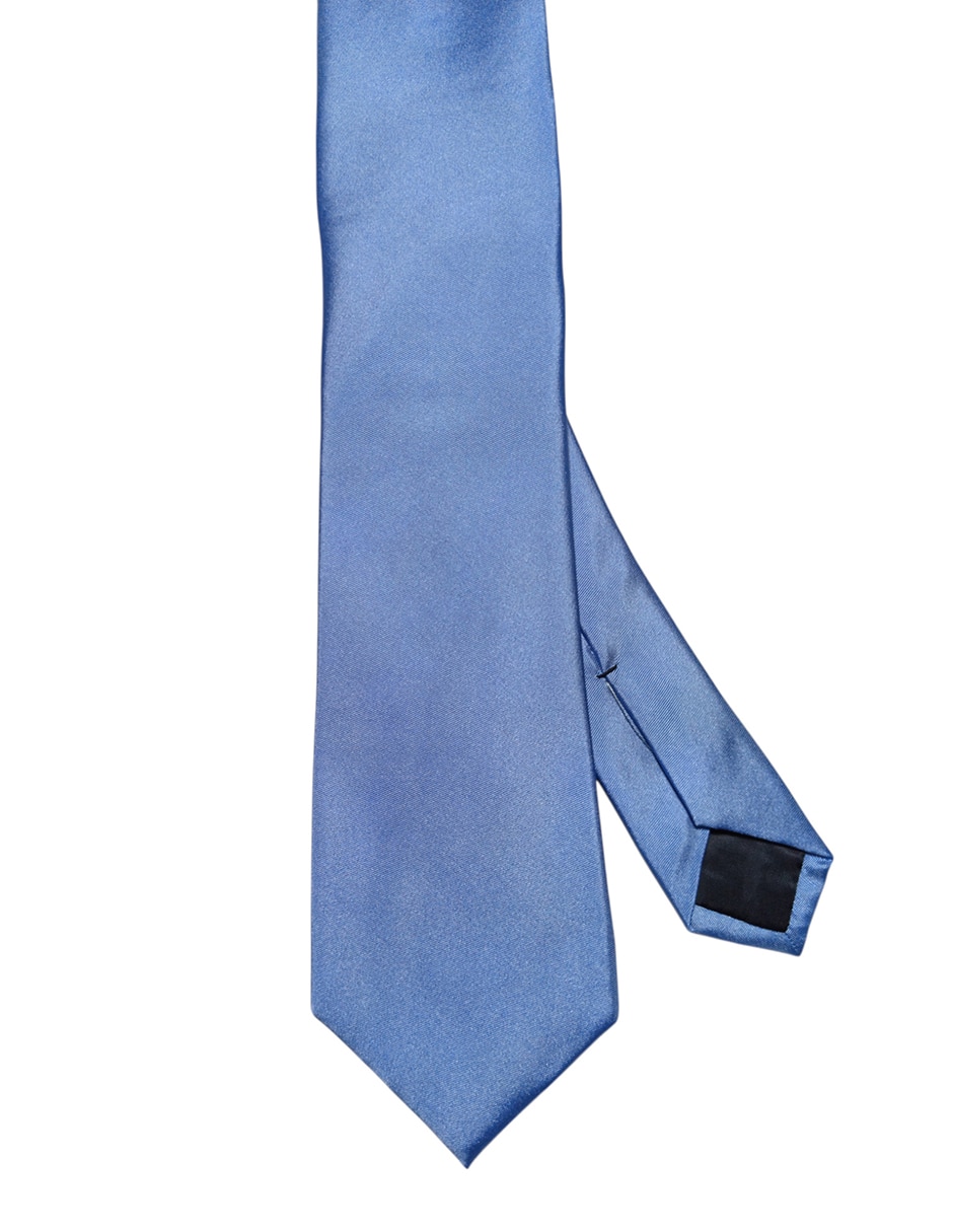 Corbata regular de seda estampado liso para hombre