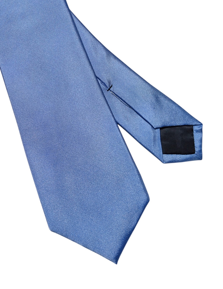 Corbata regular de seda estampado liso para hombre 3