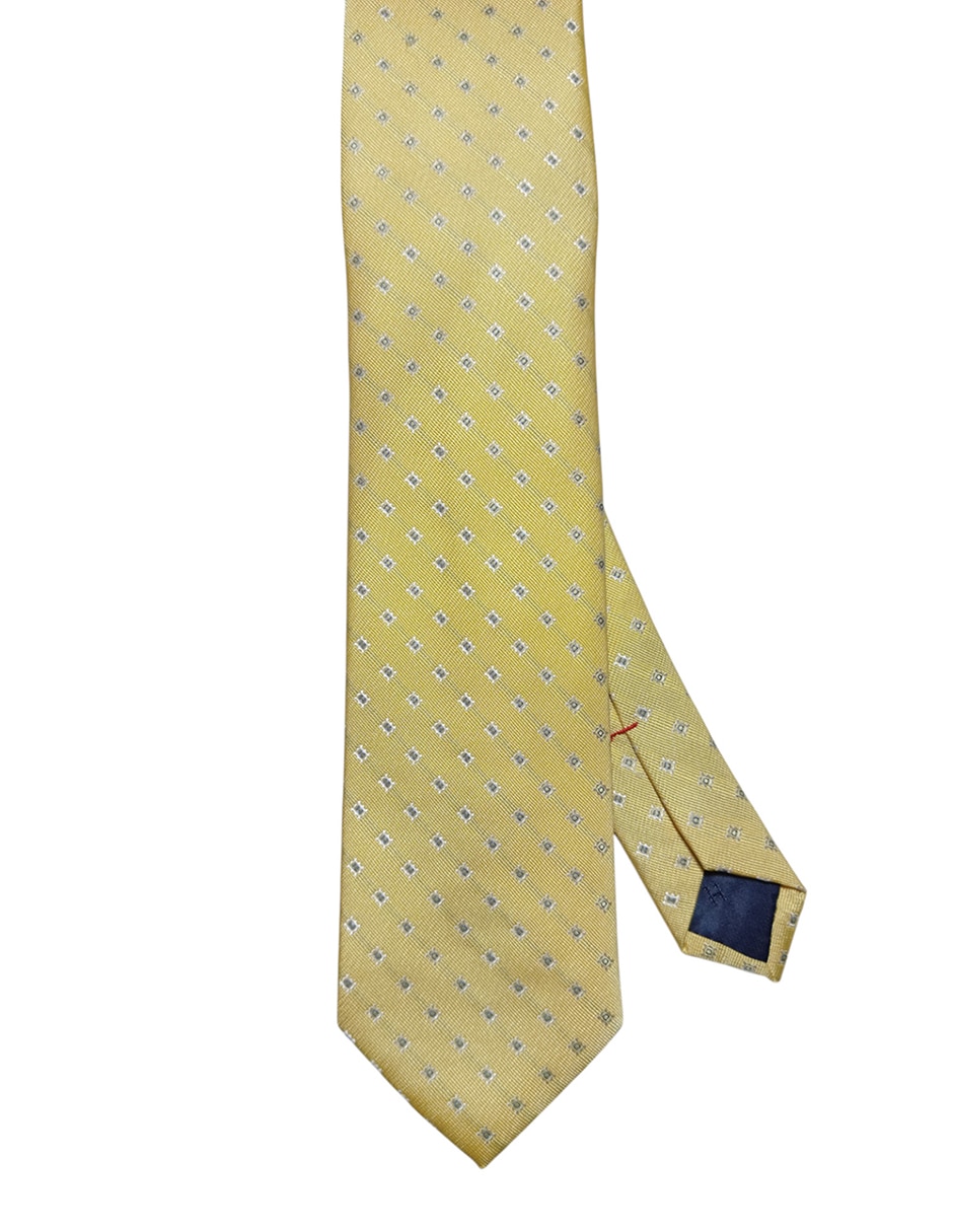Corbata regular de seda estampado gráfico para Hombre
