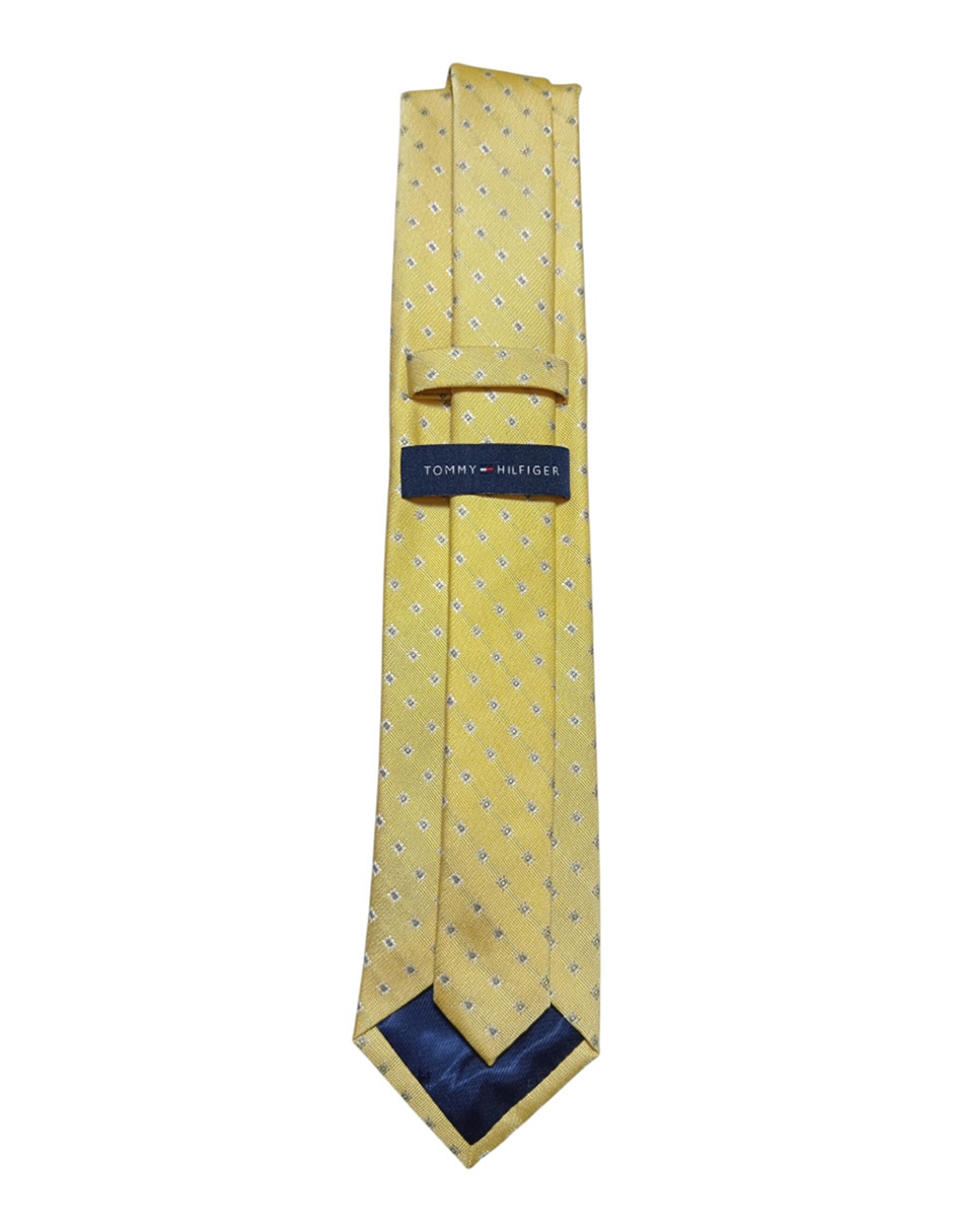 Corbata regular de seda estampado gráfico para Hombre 2