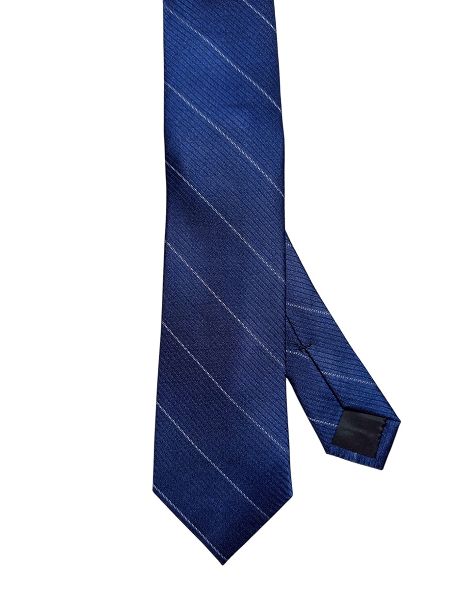 Corbata de seda estampado a rayas para hombre