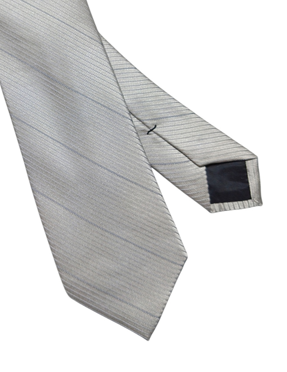 Corbata Ck de seda estampado a rayas para hombre