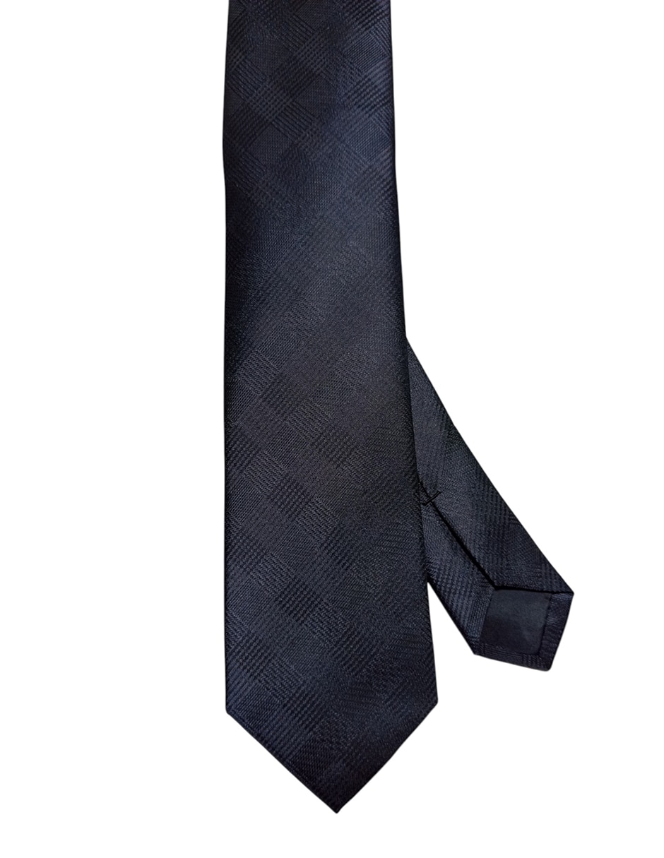 Corbata Ck regular de seda estampado a cuadros para hombre