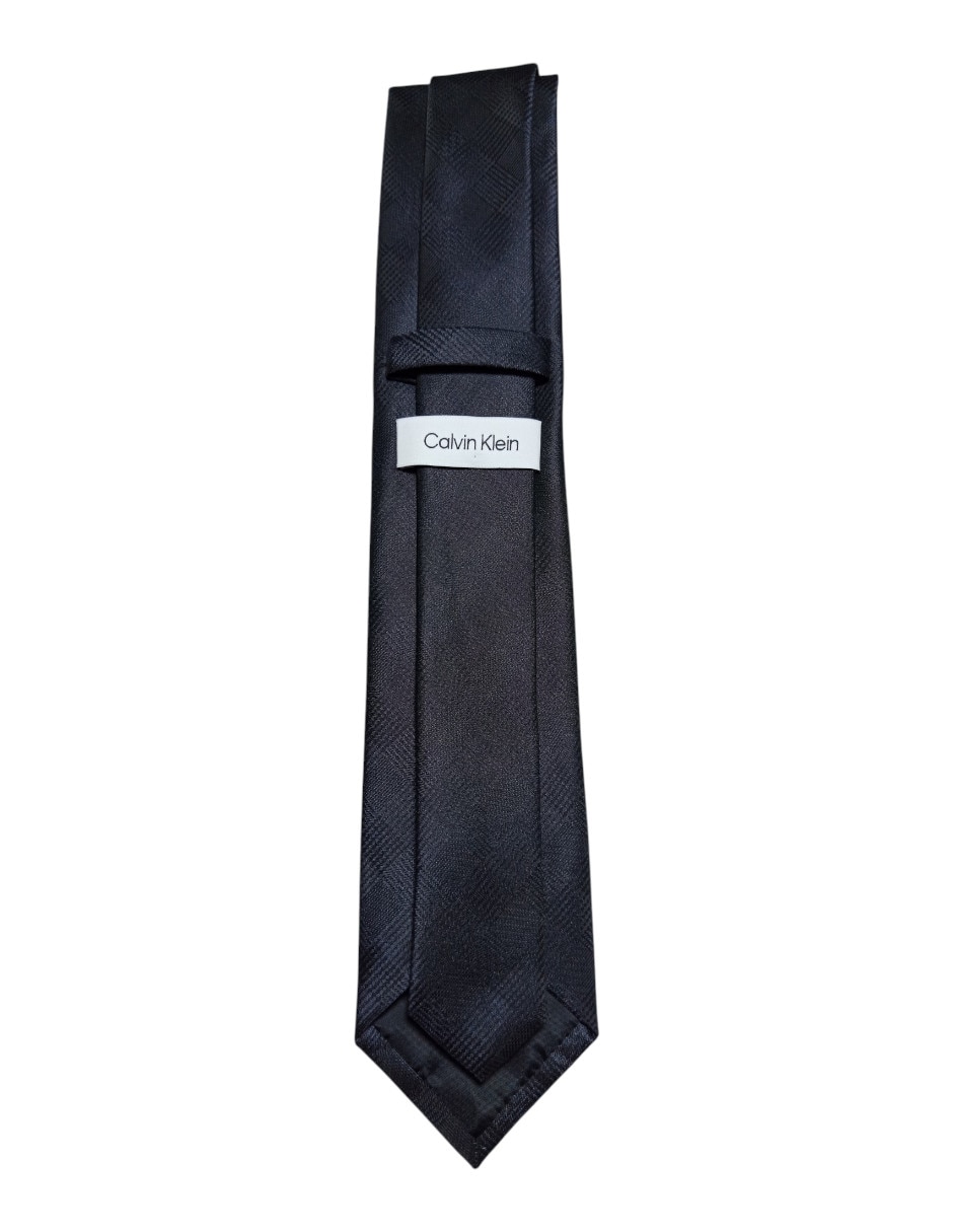 Corbata Ck regular de seda estampado a cuadros para hombre