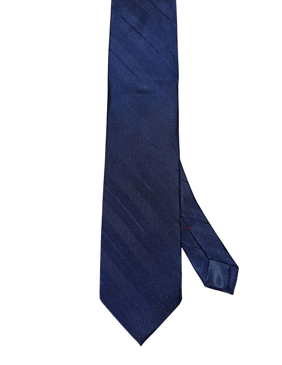 Corbata regular de seda estampado a rayas para hombre
