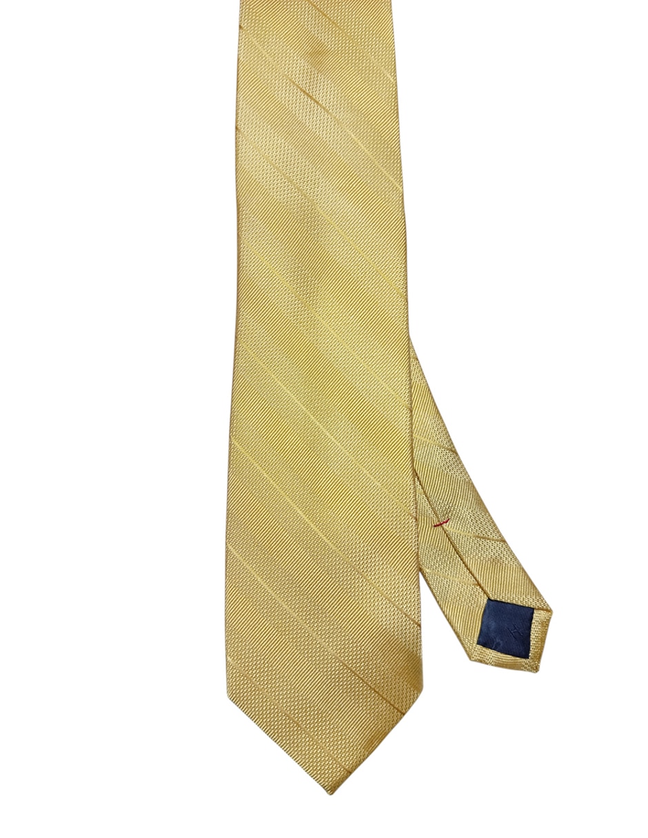 Corbata regular de seda estampado a rayas para hombre