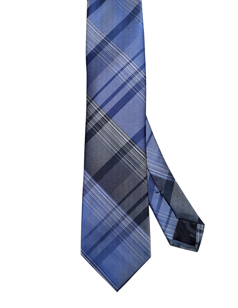 Corbata regular de seda estampado a cuadros para hombre Corbata regular de seda estampado a cuadros para hombre