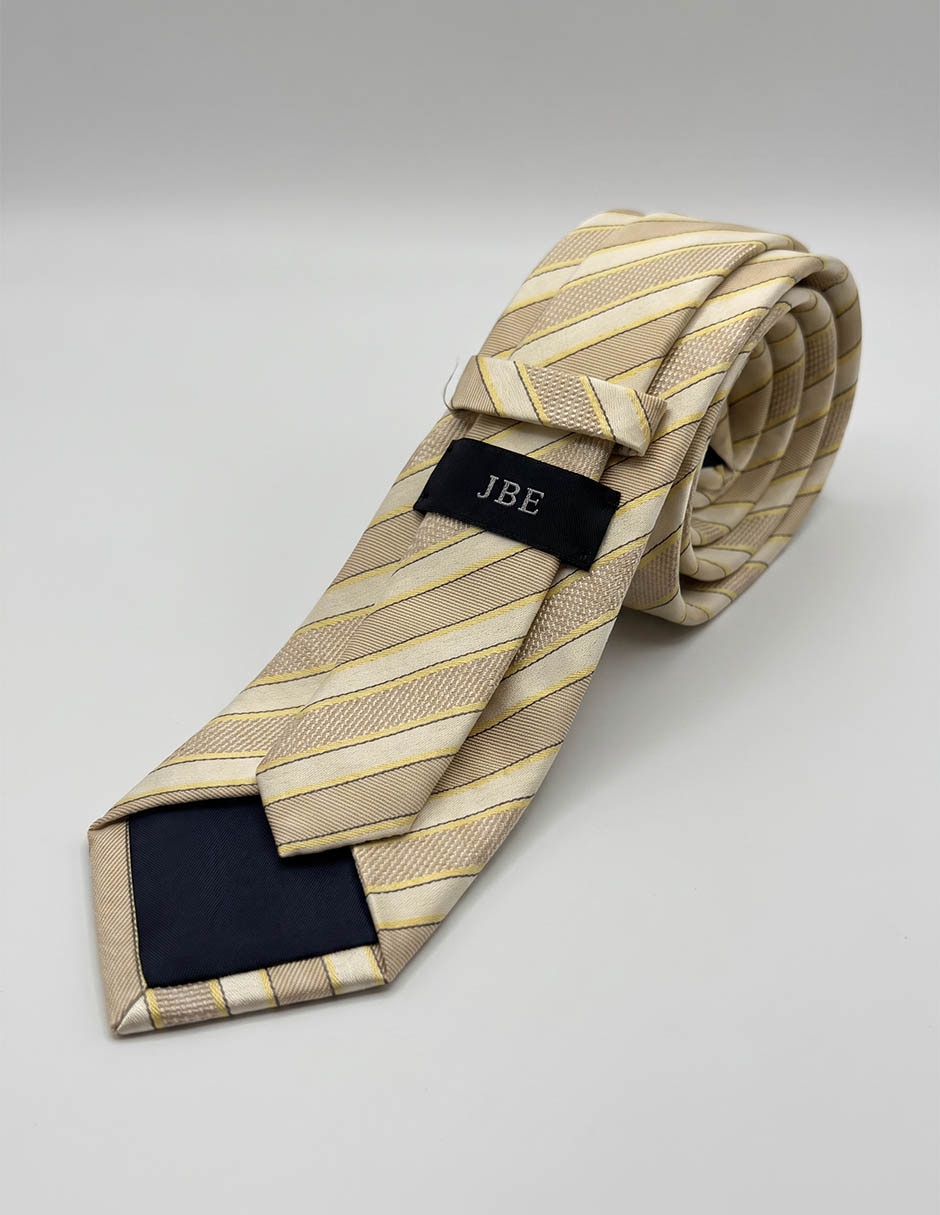 Corbata regular estampado a rayas para hombre