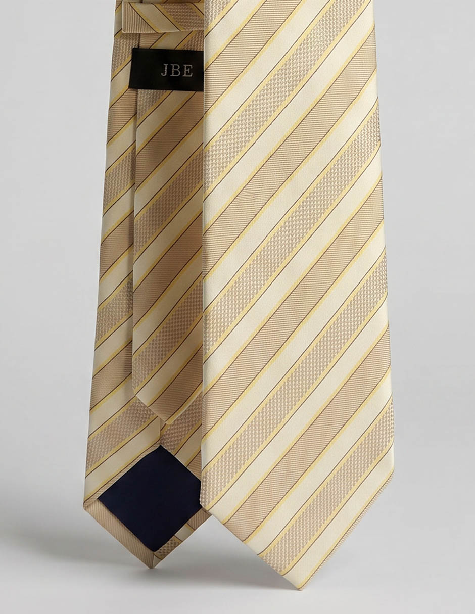 Corbata regular estampado a rayas para hombre 3