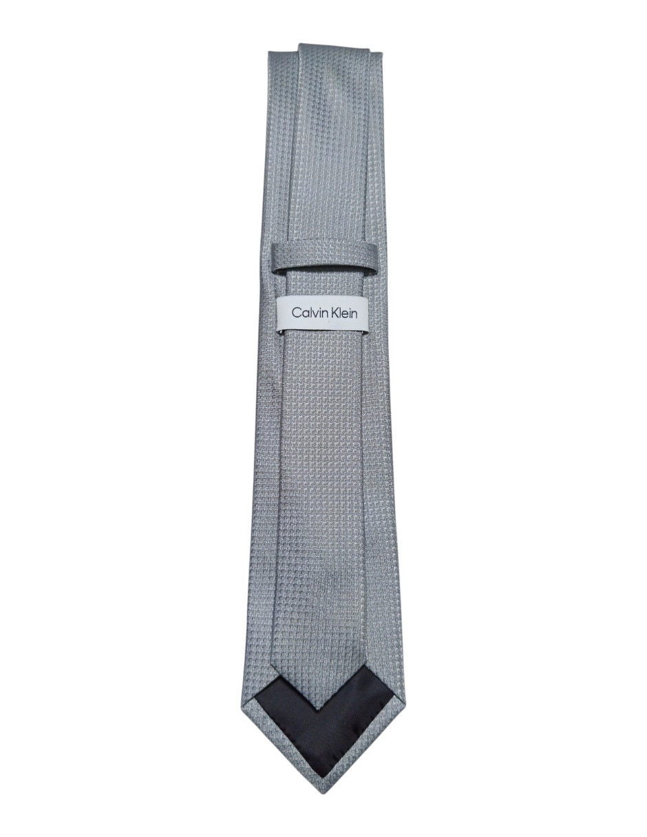 Corbata Ck regular de seda estampado gráfico para hombre