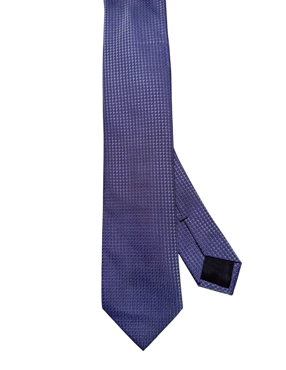 Corbata regular de seda estampado gráfico para hombre 1