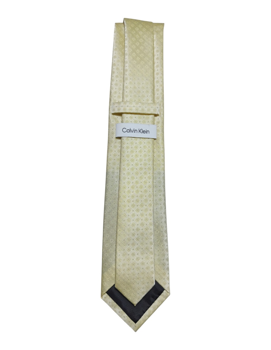 Corbata Ck regular de seda estampado floral para hombre