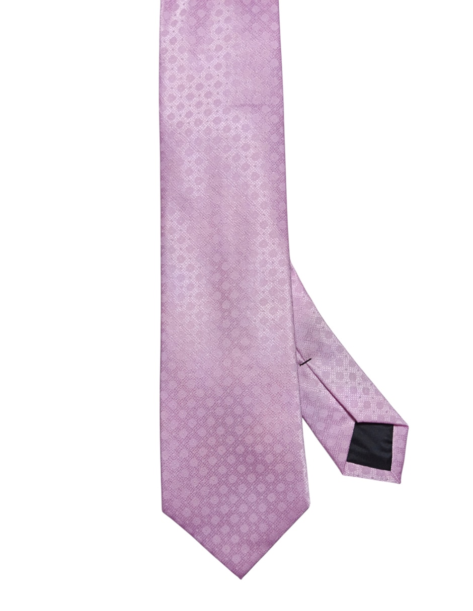 Corbata regular de seda estampado floral para hombre 1