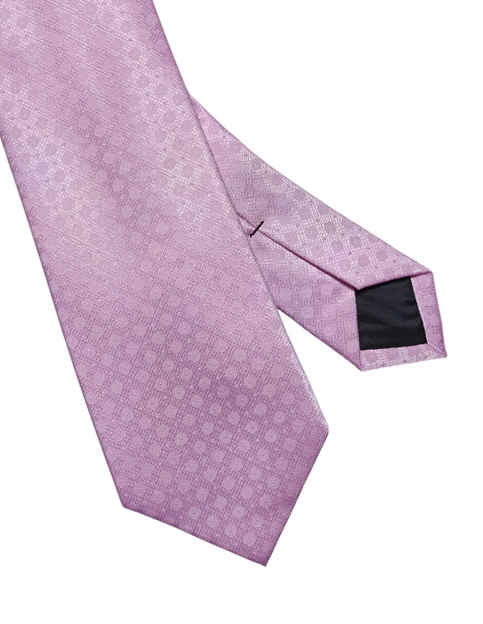 Corbata regular de seda estampado floral para hombre 3