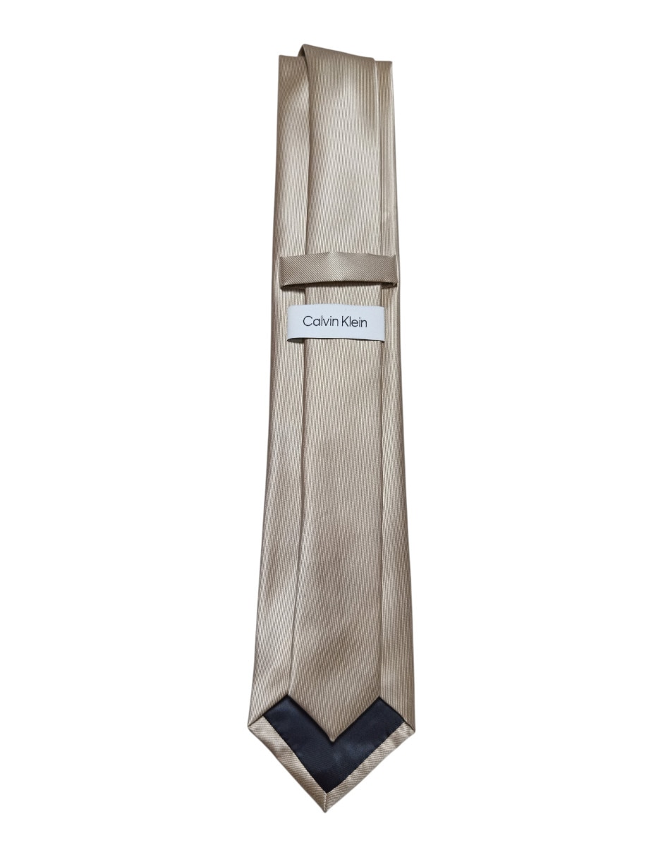 Corbata Ck regular de seda para hombre