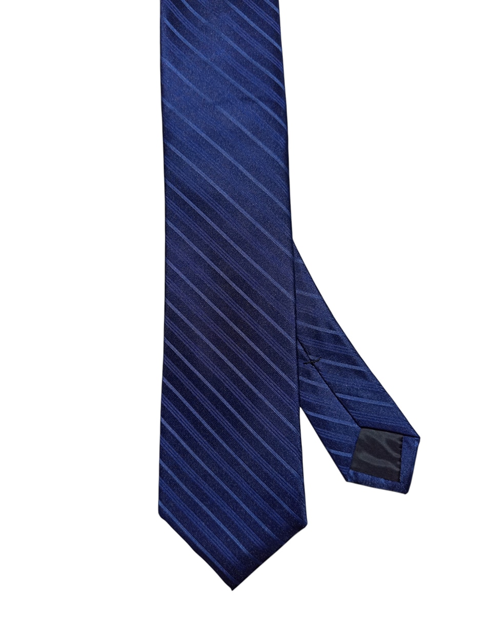 Corbata regular de seda estampado a rayas para hombre