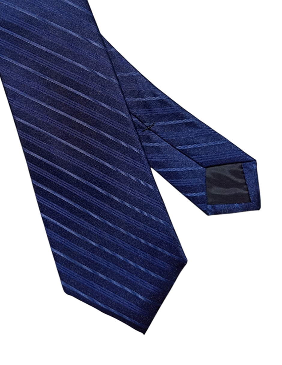 Corbata Ck regular de seda estampado a rayas para hombre