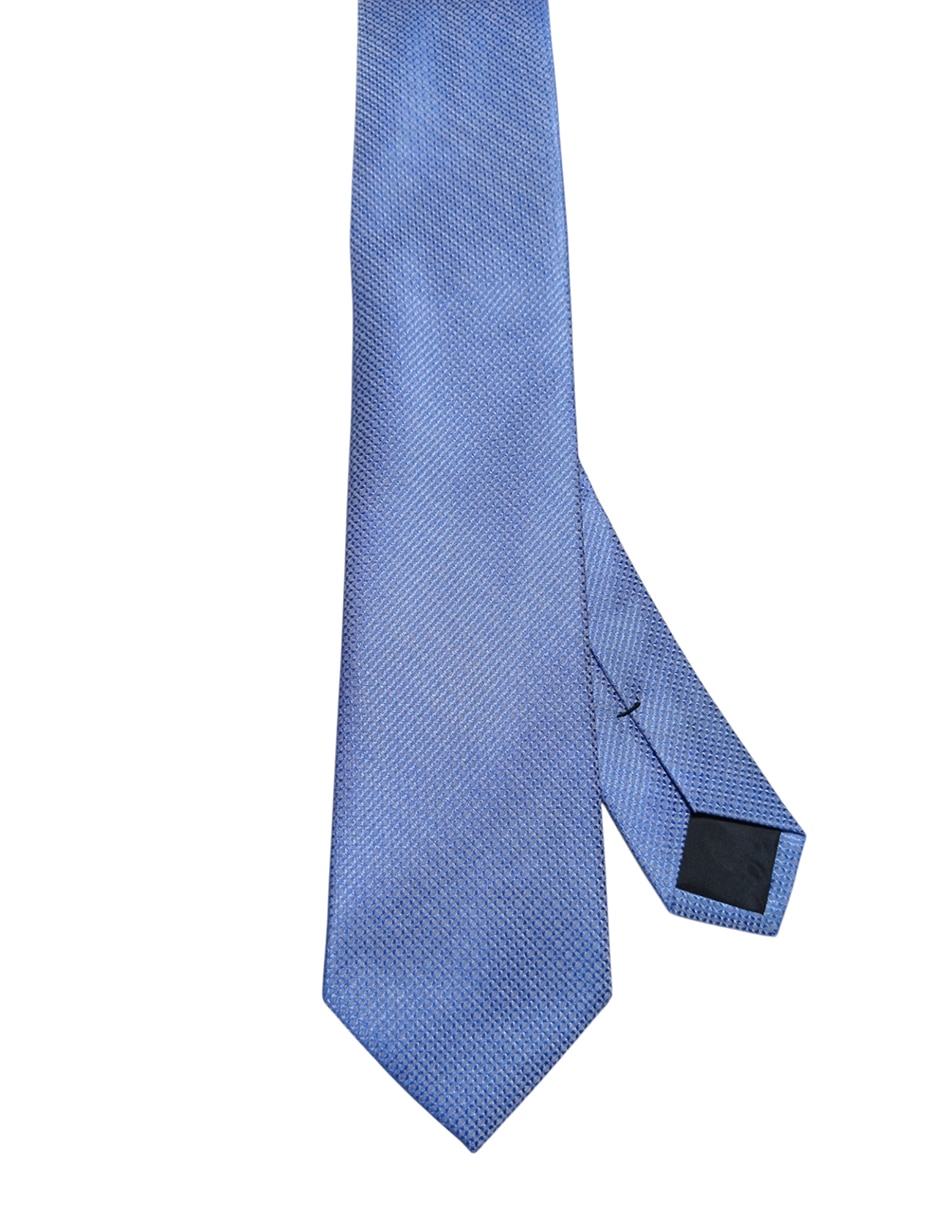 Corbata regular de seda estampado gráfico para hombre