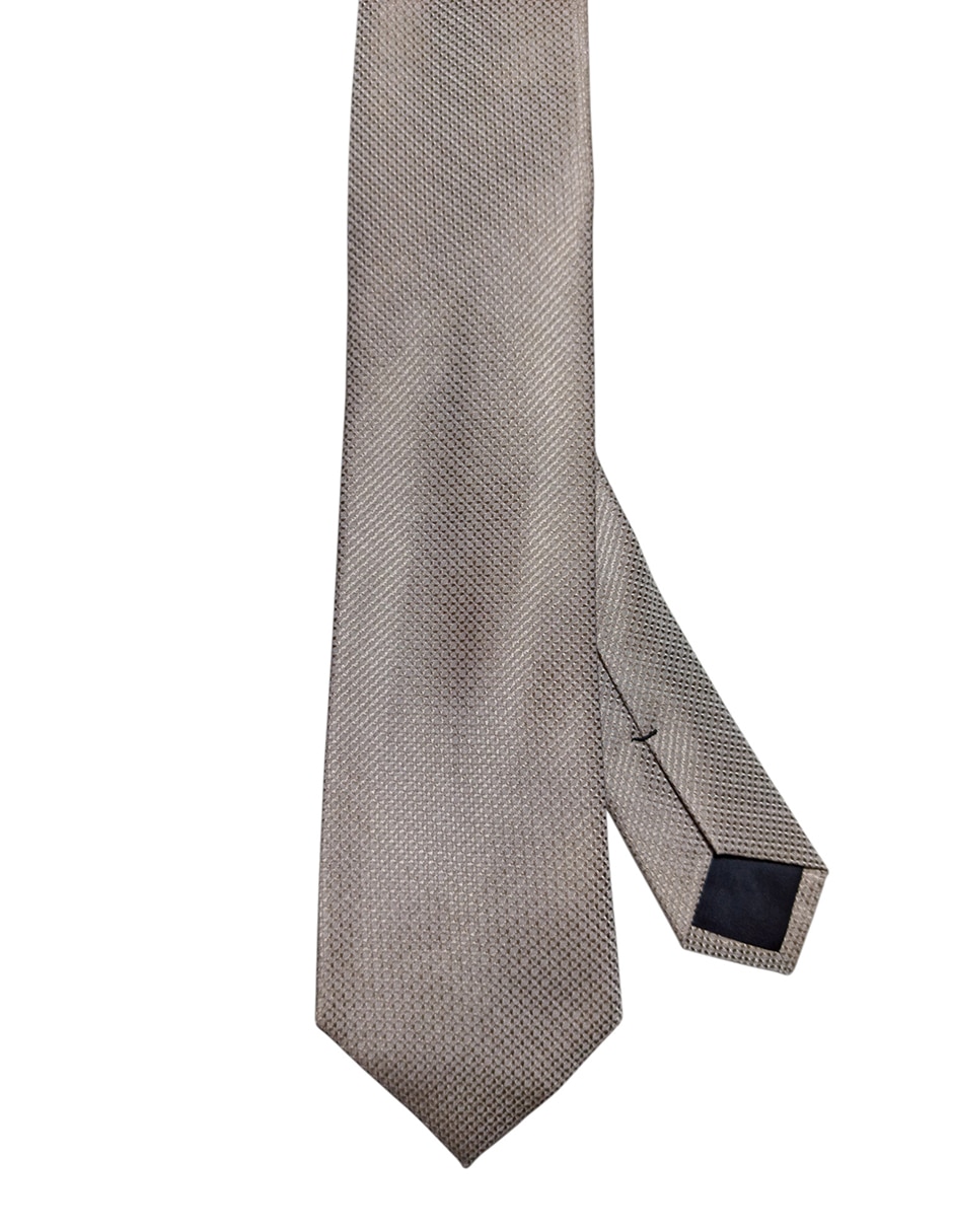 Corbata regular de seda estampado gráfico para hombre 1